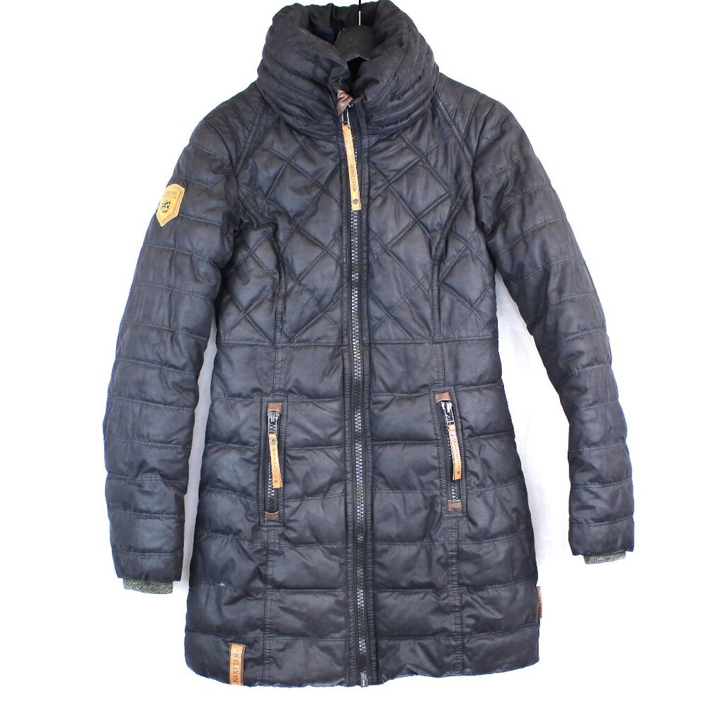 Naketano Padded Wax Long Parka Winter Jacket Womens (S)
